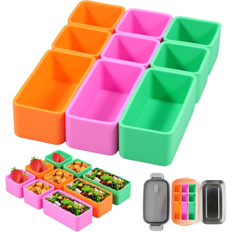 Meal Prep Box - Séparateurs de boîte alimentaire en Silicone,