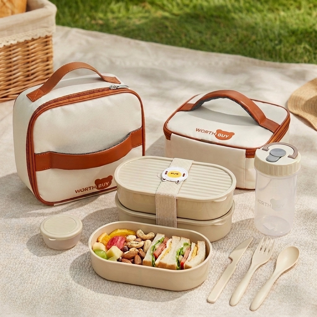 Meal Prep Box - 2 pièces/ensemble, boîte à lunch en