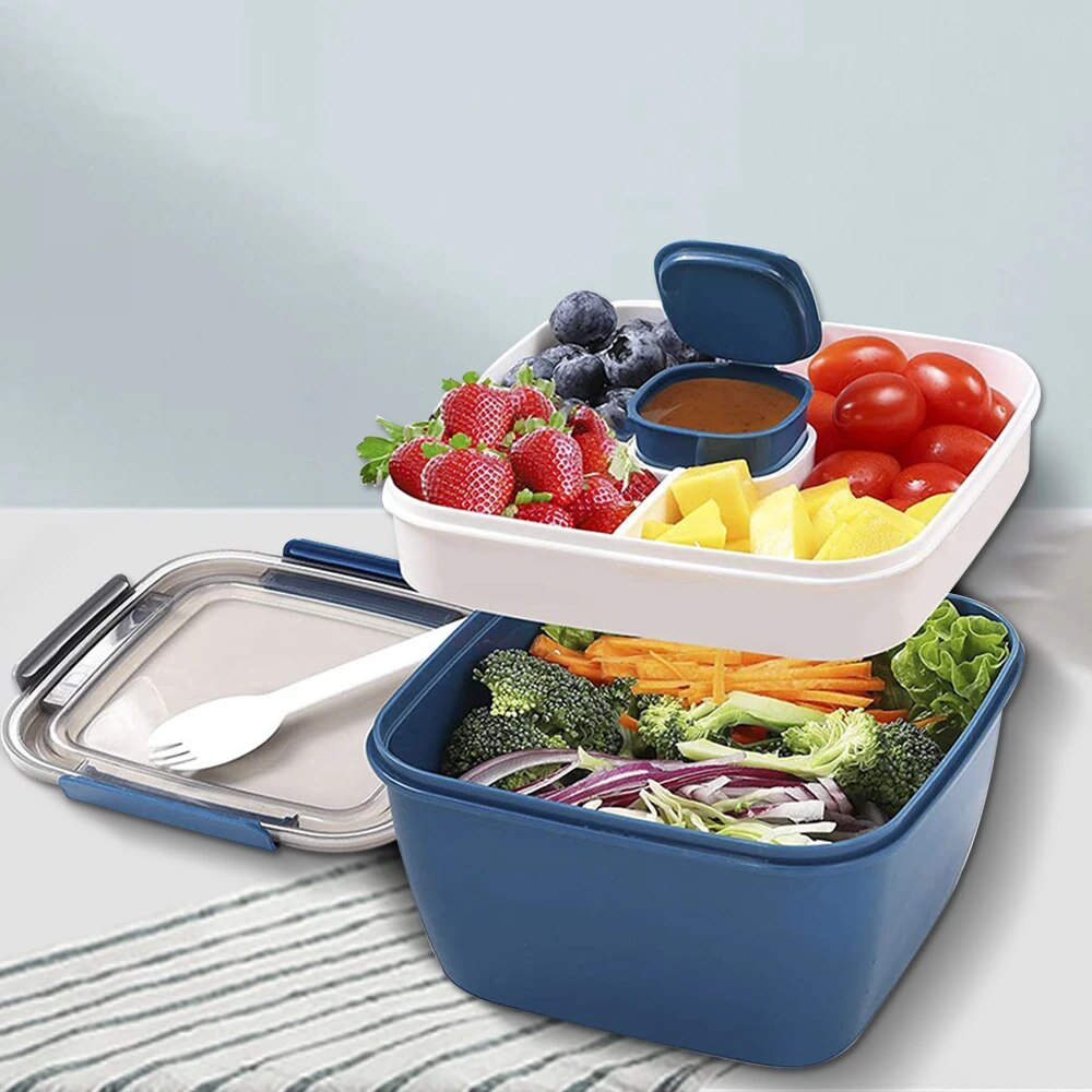 Meal Prep Box - Boîte à déjeuner Portable 1100ml/1500ml, conteneur