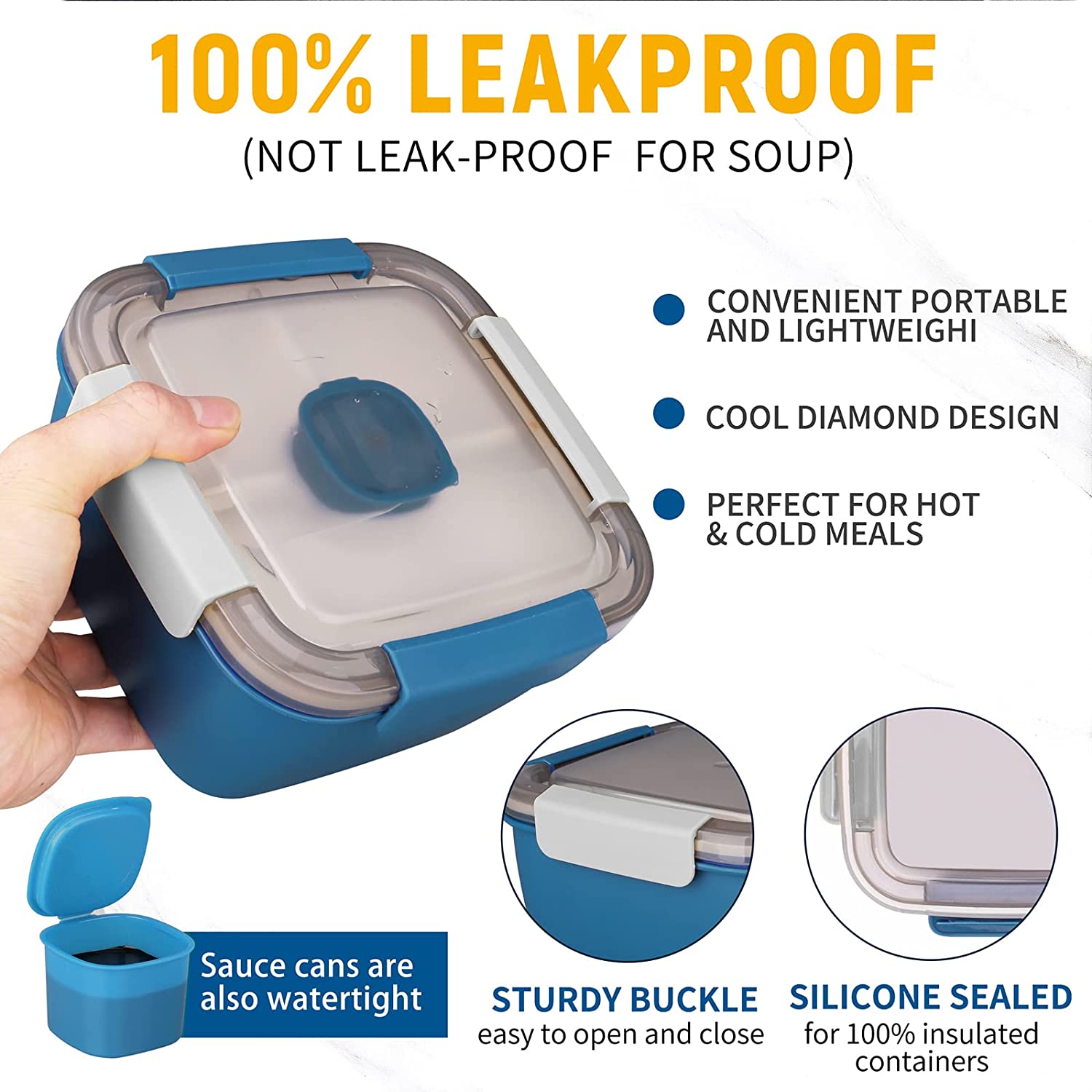 Boîte à déjeuner Portable 1100 - Meal Prep Box avis et prix